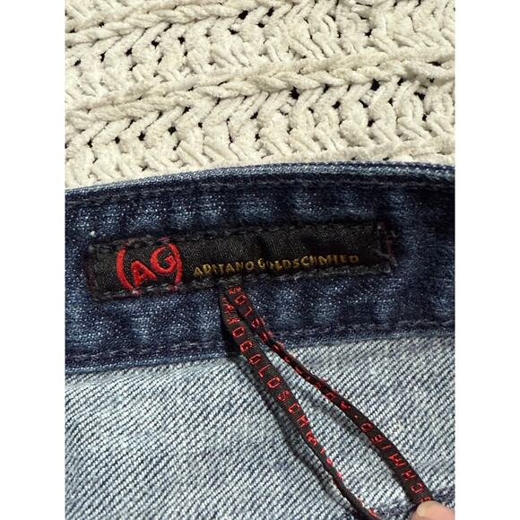 Adriano Goldschmied The Club Jeans Flare Womens 32 R Low Rise USA Blue AG BW2267 - Picture 10 of 12